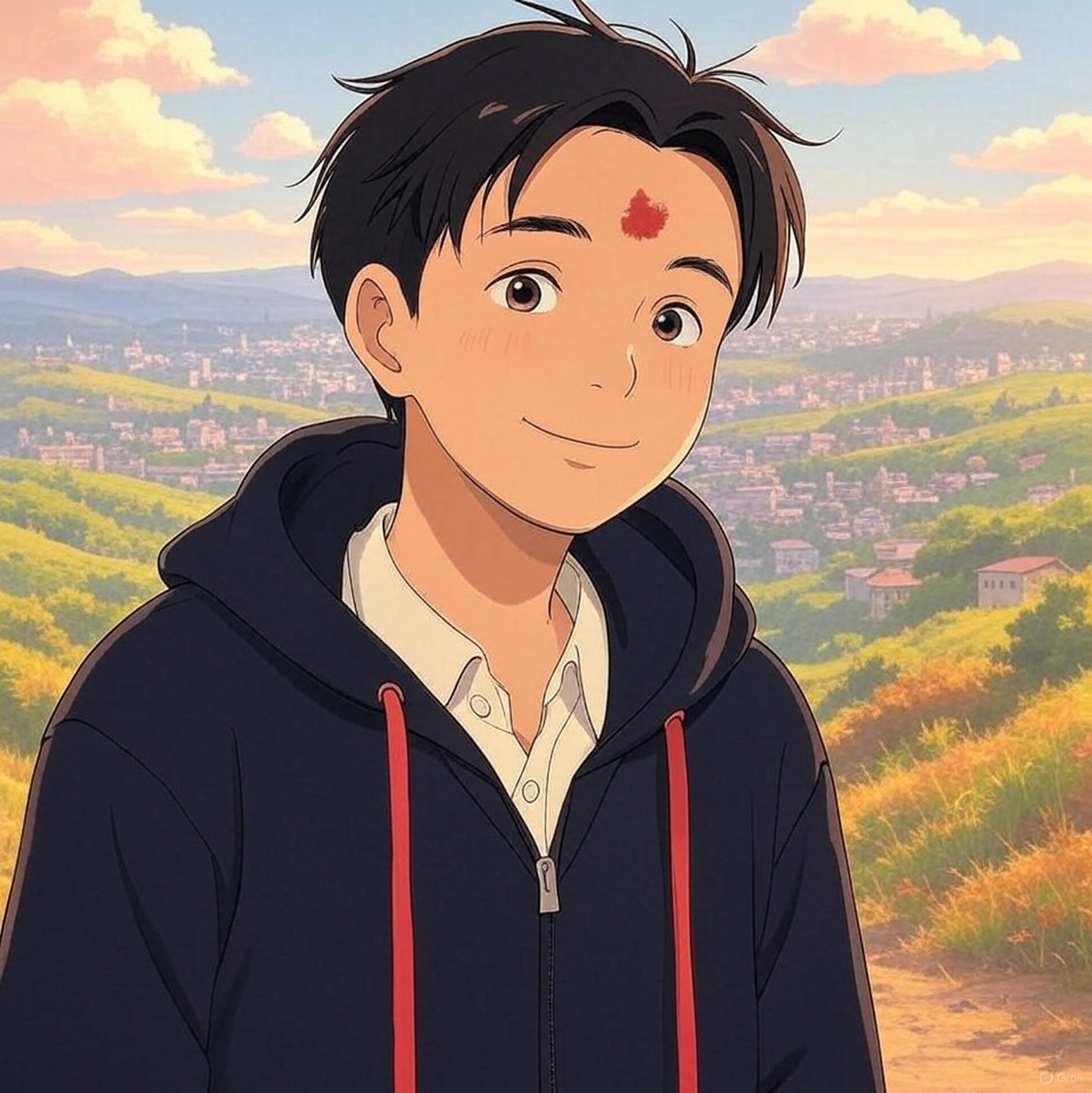 Grok AI Ghibli-style example